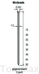 Mini fermagli Dutack da 1,2 mm | 15 mm | 5000 pezzi - 5134028