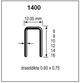 Dutack niet serie 1400 cnk 14mm doos 10 duizend - 5042011