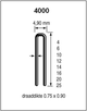 Dutack niet serie 4000 cnk 14mm doos 5 duizend - 5024016