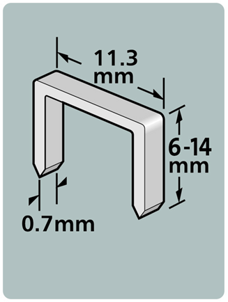 Graffe Dutack serie 53 10mm cnk 1000pz