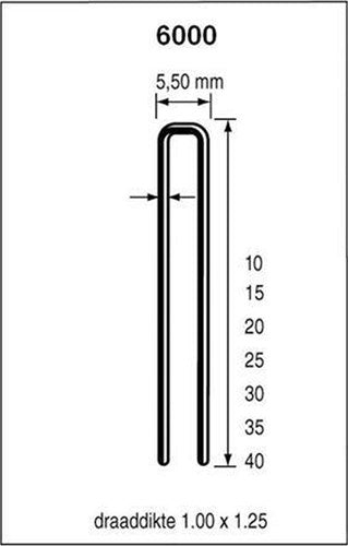 Dutack no serie 6000 cnk 10mm caja 5mil - 5028042