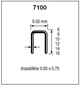 Dutack niet serie 7100 cnk 14mm doos 10 duizend - 5040012