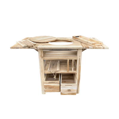 Mesa barbacoa holandesa teca 129,5x59,5x80cm
