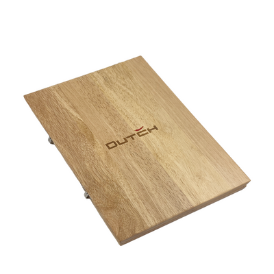 Tabla de cortar holandesa doble teca 25x35x4cm