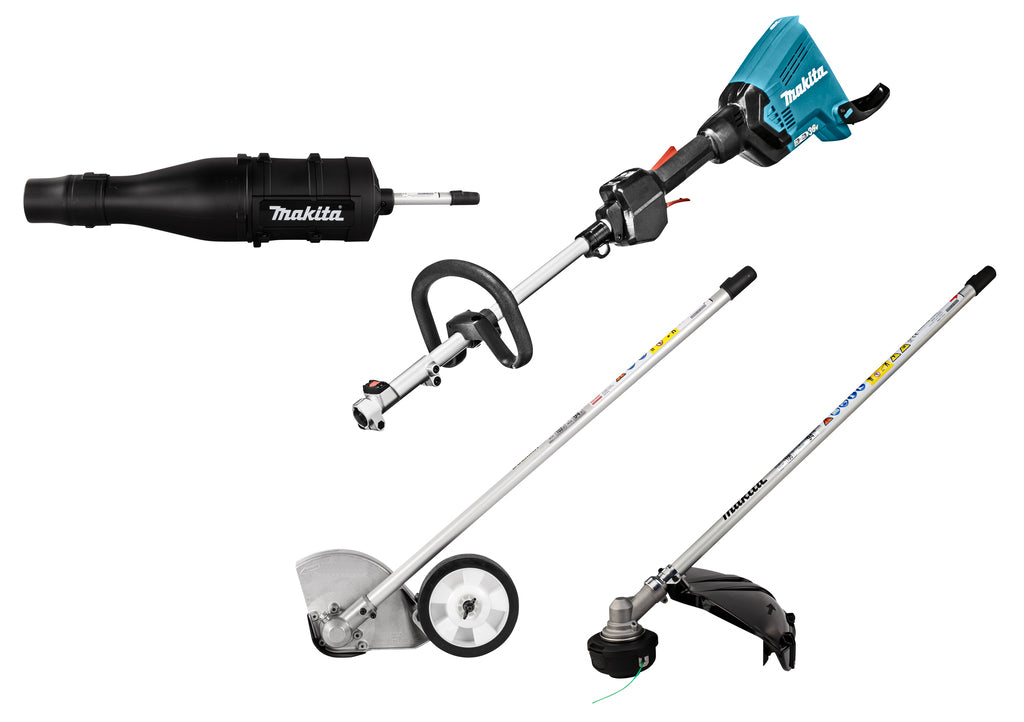 Makita dux60zx9 | Impianto combinato 2x18 v + accessorio decespugliatore, molatore e soffiatore | senza caricabatteria