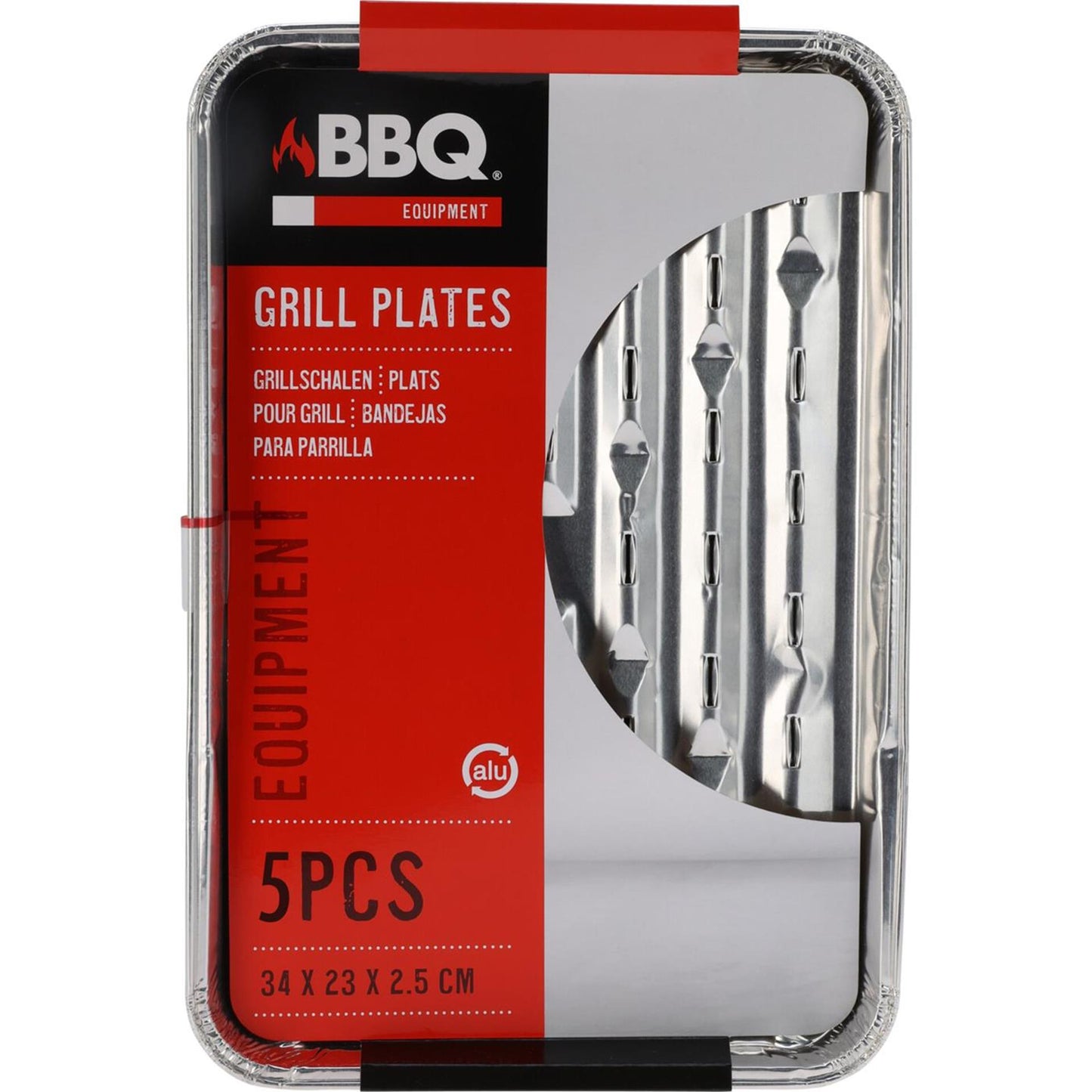 Bbq grillschalen set van 5 stuks
