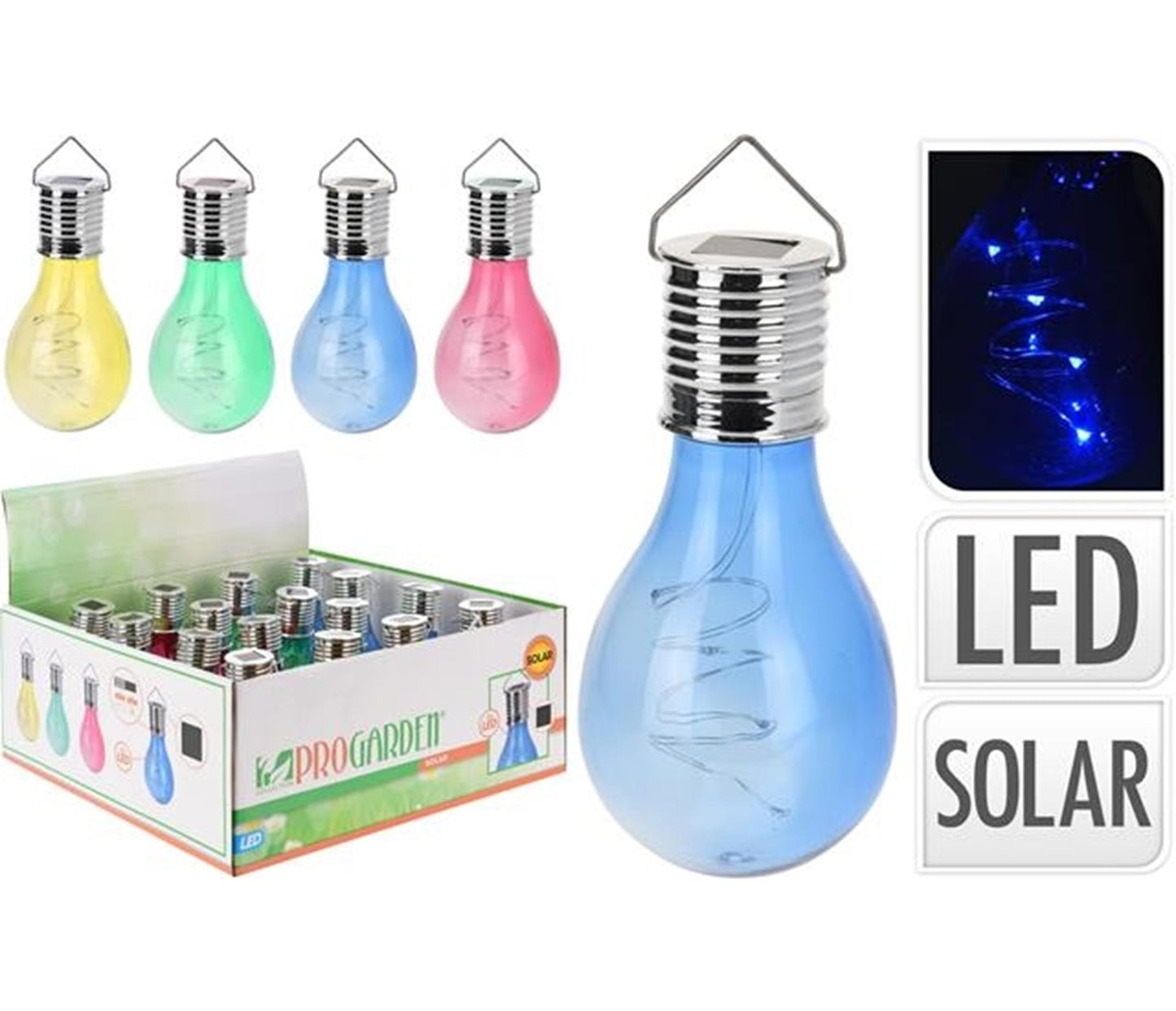 Lámpara solar de jardín Pro forma de pera