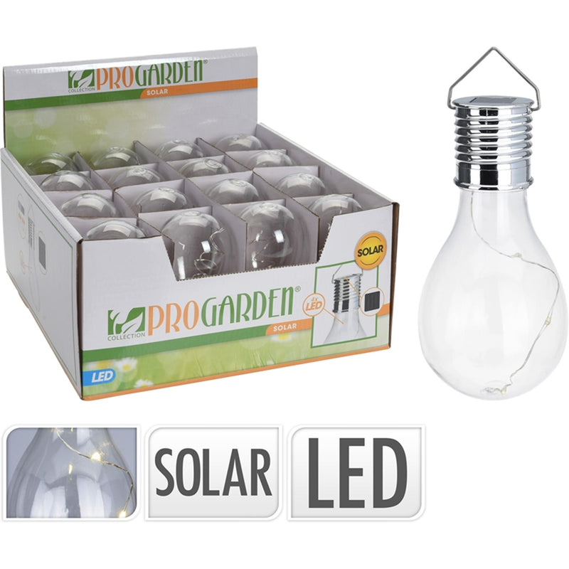 Lampada solare da giardino professionale a LED a forma di pera