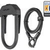 Hiplok dx plus - u-lock with 2m cable