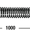 Varilla roscada Connex m5 1m acero inoxidable - dy250692