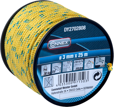 Connex pes touw geel 3mmx25m - dy2702808