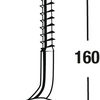 Gancho oscilante Connex 12x160 2 piezas delantero - dy270542