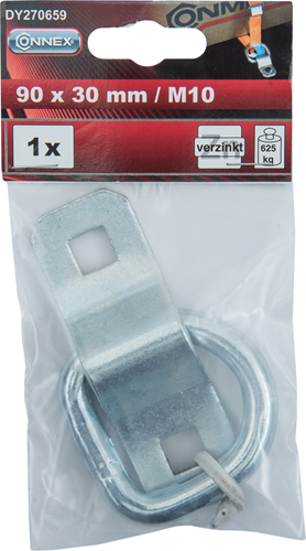 Occhiello di ancoraggio Connex con anello a D 90x30mm vz - dy270659