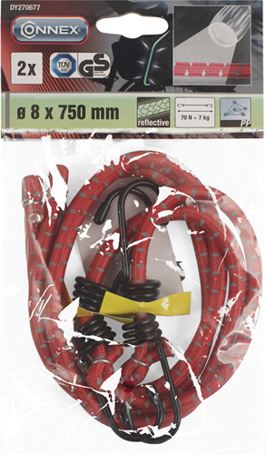 Connex cinturino a sgancio rapido catarifrangente 8x750mm - dy270677