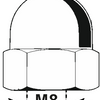 Dado cieco Connex M8 5 pezzi in acciaio inossidabile-a4 - dy4920008