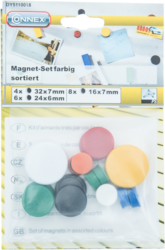 Magneti Connex (varie misure) 18pz - dy5110018