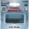 Connex magneet neodym cil. 10x5 10st 0.9kg - dy7100005