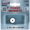 Connex imán neodimio redondo 16x4x3 7,5kg - dy7100011