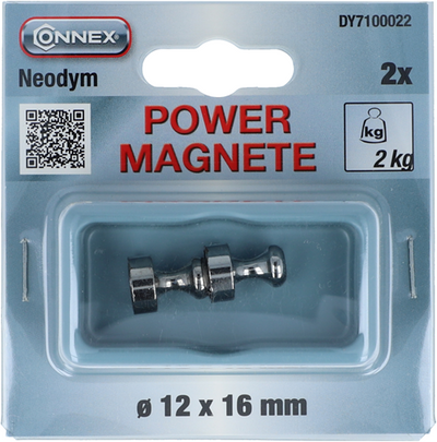 Connex imán de neodimio asa d12mm 2 unidades 2kg - dy7100022