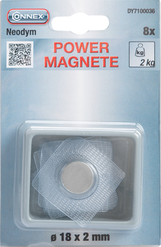 Magnete Connex al neodimio da cucire rotondo 8 pz - dy7100036