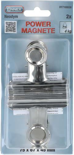 Clip magnetica in neodimio Connex 4kg 2 pz - dy7100038