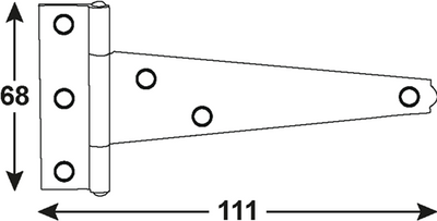 Maniglia a croce Connex 125x80 bvz - dyb2006252