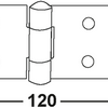 Connex kistscharnier 120x35 bvz - dyb2006401