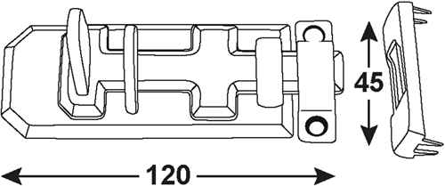 Cancello di sicurezza piatto Connex 120 sb bvz - dyb2206611