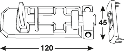 Puerta de seguridad plana Connex 120 sb bvz - dyb2206611