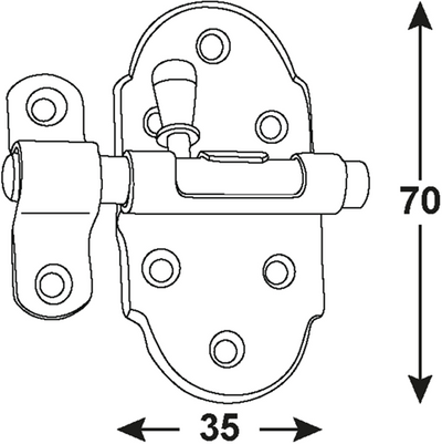 Deslizador automático Connex 35x70 sb bvz - dyb2207131