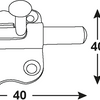 Bullone scatola Connex 40x40 sb bvz - dyb2207151