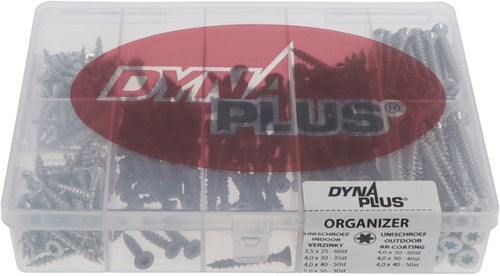 Dynaplus 7-vaks organizer verzinkt ar tx | gevuld met 325 schroeven - 0289.01.10310