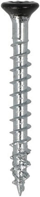 Tornillo racor Dynaplus galvanizado cabeza plana rosca completa - 7mm cabeza negra torx tx20 ​​4.0x40 | 200 piezas - 0285.01.25605