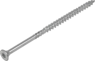Vite da costruzione Dynaplus zincata testa svasata filetto parziale + punta tagliente torx tx30 6,0x120 70 | 100 pezzi - 0281.01.50801