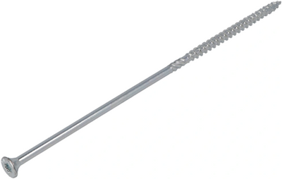 Vite da costruzione Dynaplus zincata testa svasata filetto parziale + punta tagliente torx tx30 6.0x180 80 | 100 pezzi - 0281.01.51301