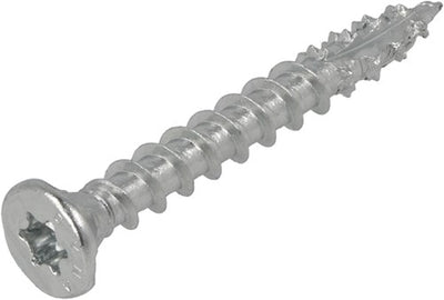 Vite da costruzione Dynaplus zincata testa svasata tutto filetto + punta tagliente torx tx30 6,0x50 | 100 pezzi - 0281.01.49901