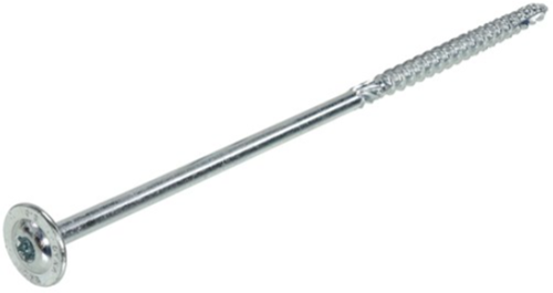 Tornillo de construcción de madera galvanizada Dynaplus contracabeza rosca parcial + punta de corte torx tx30 6.0x280 100 | 50 piezas - 0286.01.55001