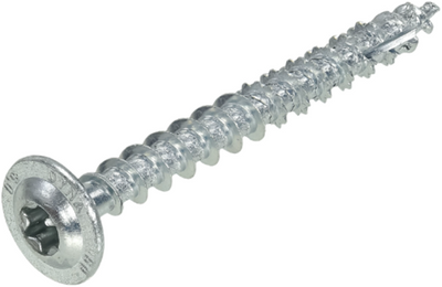 Tornillo construcción madera galvanizada Dynaplus contracabeza rosca completa + punta de corte torx tx20 ​​4.0x30 | 200 piezas - 0286.01.25201