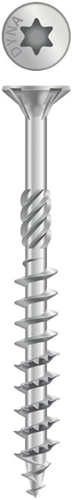 Vite uni Dynaplus vite per truciolare zincata parte a testa piatta filetto torx tx20 ​​​​4.0x50 30 | 200 pezzi - 0281.01.25902