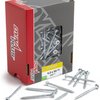 Tornillo uni dynaplus tornillo aglomerado galvanizado parte cabeza plana rosca torx tx20 ​​4.0x50 30 | 200 piezas - 0281.01.25902