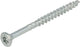 Vite Dynaplus Univite per truciolare zincata testa svasata parte filetto torx tx25 4,5x60 35 | 200 pezzi - 0281.01.34001