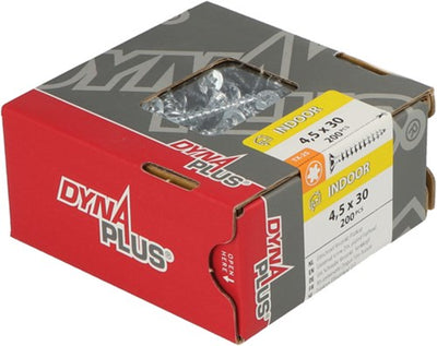 Tornillo uni tornillo aglomerado Dynaplus cabeza plana galvanizado rosca completa torx tx25 4,5x30 | 200 piezas - 0281.01.33201