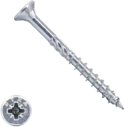 Vite per truciolare Dynaplus uni vite vz (zincata) pk (testa piatta) pz2 4,5x60 35 | 200 pezzi - 0280.01.34001
