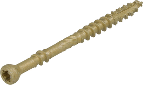 Tornillo para tarimas Dynaplus xtreme ar-bronce cabeza plana - rosca parcial 60° + punta de corte torx tx25 5.0x70 35 | 200 piezas - 0283.08.42201