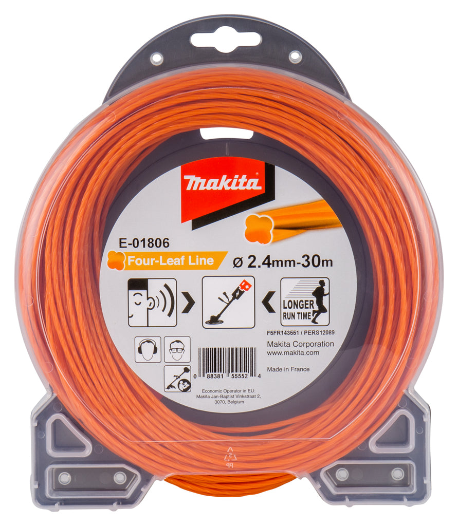 Accesorios Makita e-01806 | línea de corte | 2,4x30m | naranja - e-01806