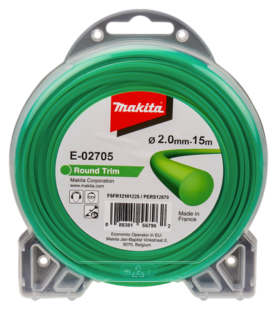 Accessori Makita filo falciante 2,0x15m rotondo - e-02705 - e-02705