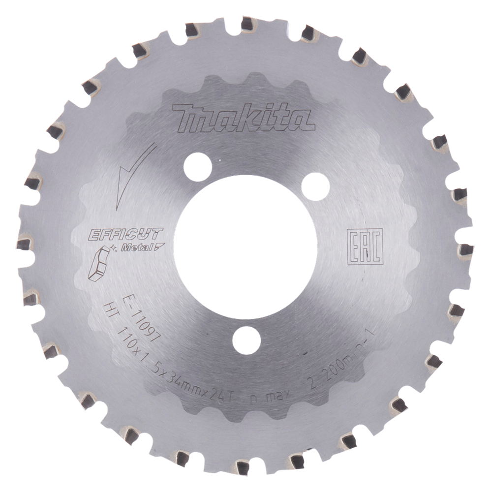 Accesorios Makita barra de refuerzo para hoja de sierra circular | 110x34mm efecto 24t - e-11097 e-11097