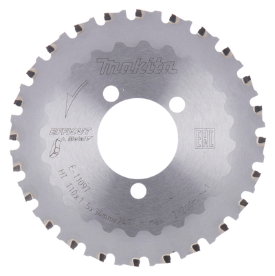 Accesorios Makita barra de refuerzo para hoja de sierra circular | 110x34mm efecto 24t - e-11097 e-11097