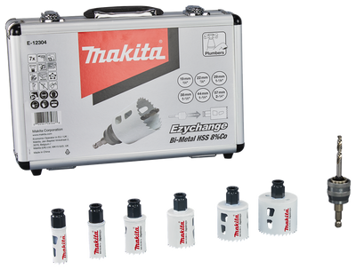 Accessori Makita set seghe a tazza 7 pezzi legno metallo - e-12304 e-12304