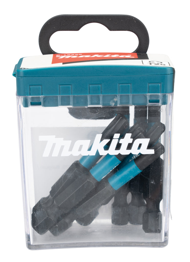 Accessori Imp Makita e-12435 punta per avvitatore a percussione | t25x50mm | xact nero | 10 pezzi - e-12435